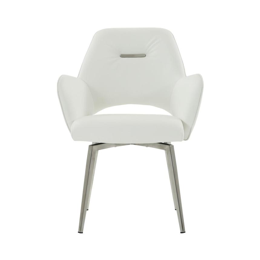 Finley White Swivel Side Chair  main image, 1 of 6 images.