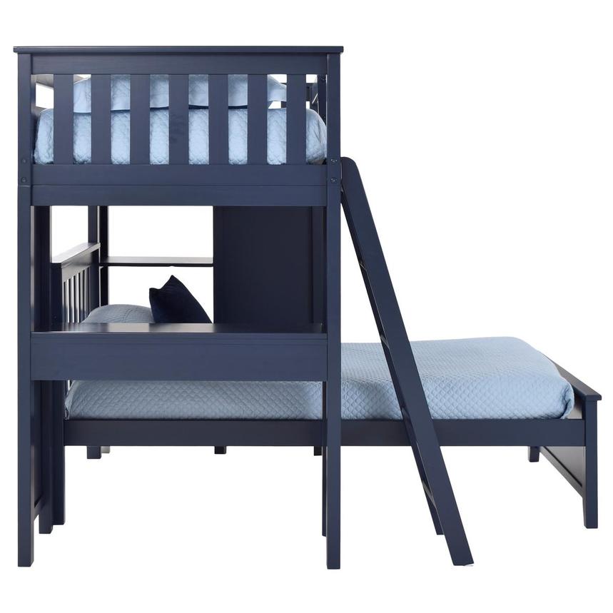 Haus Blue Twin Over Twin Bunk Bed w/Desk & Chest  alternate image, 6 of 12 images.