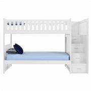 Balto White Twin Bunk Bed w/Storage  main image, 1 of 7 images.