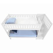 Balto White Twin Over Twin Bunk Bed w/Storage  alternate image, 5 of 6 images.