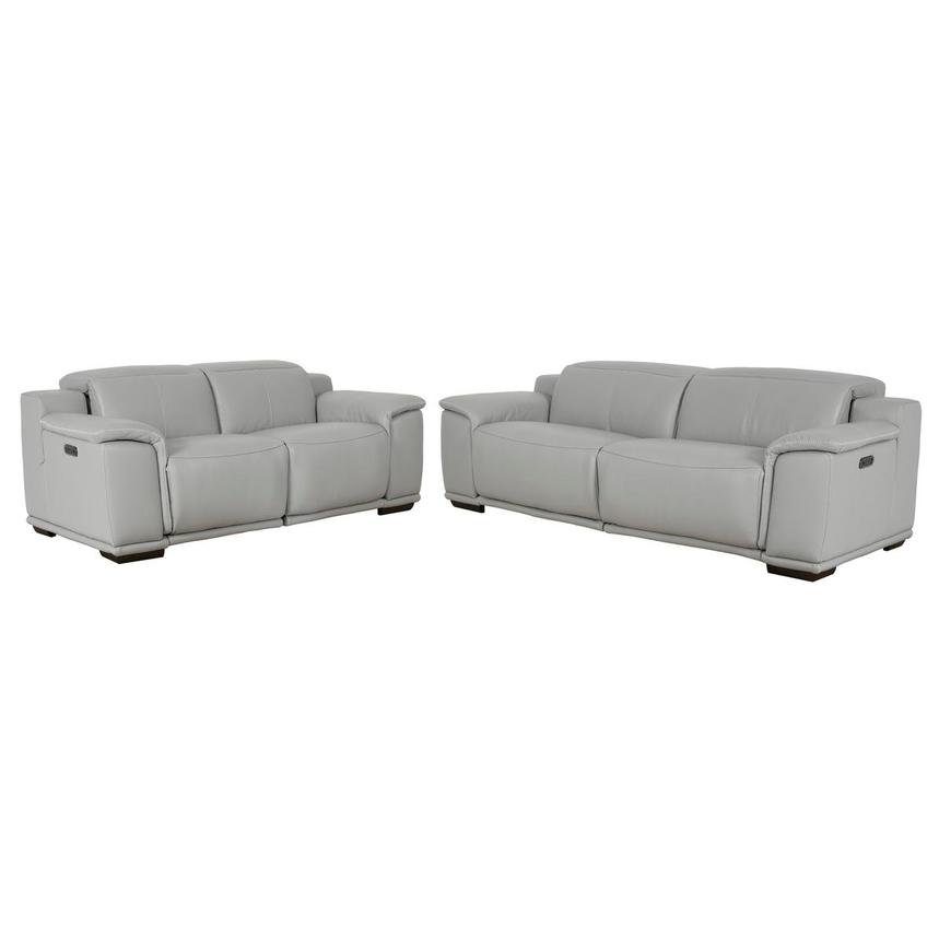 Davis 2.0 Silver 2-Piece Living Room Set  main image, 1 of 3 images.