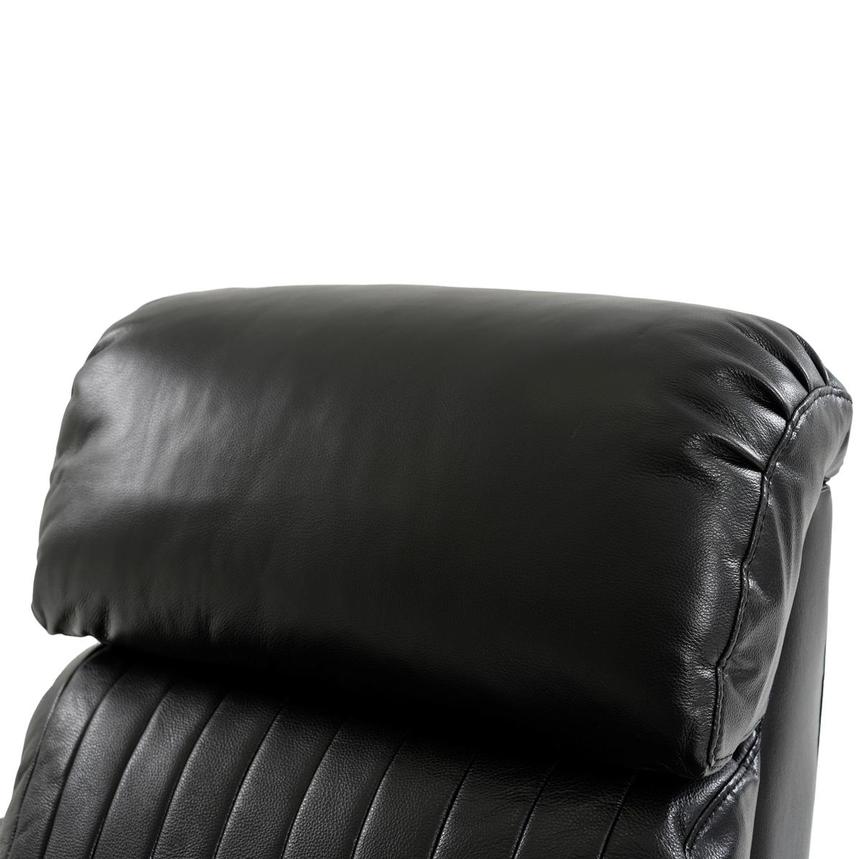 Obsidian Leather Power Recliner w/Massage & Heat  alternate image, 7 of 13 images.