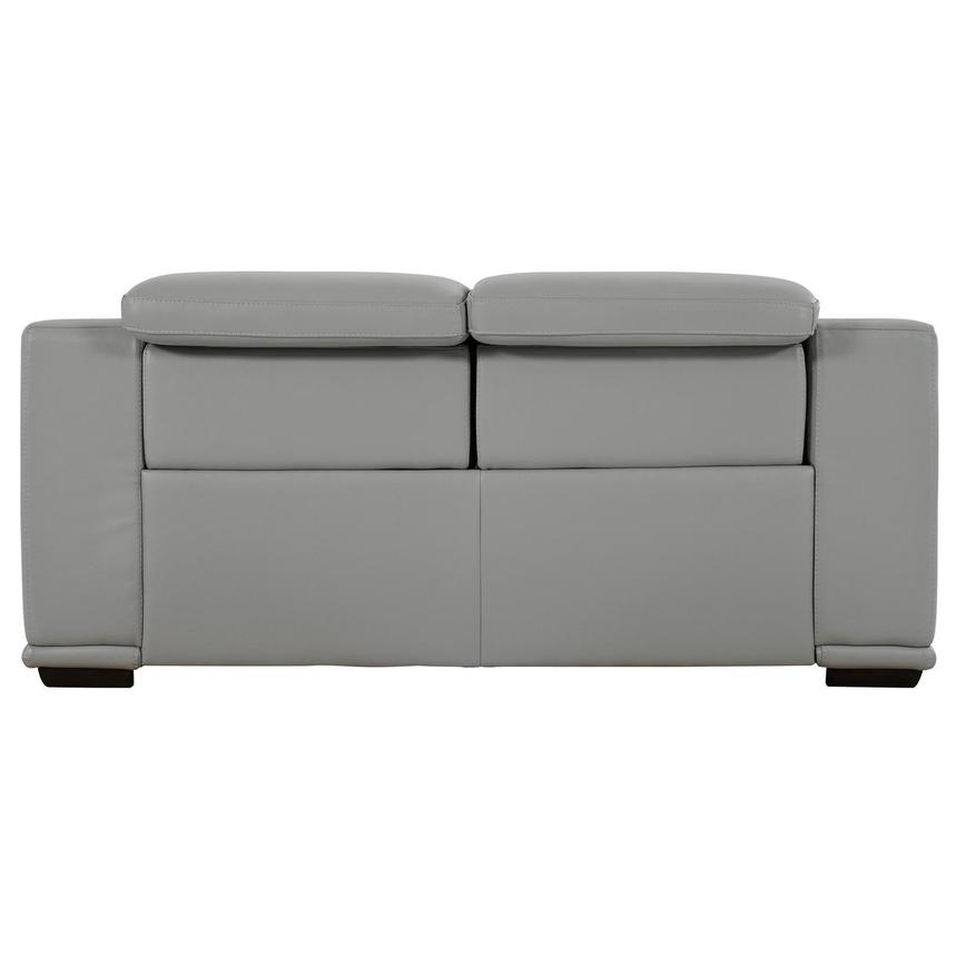 Davis 2.0 Silver Leather Power Reclining Loveseat  alternate image, 5 of 10 images.