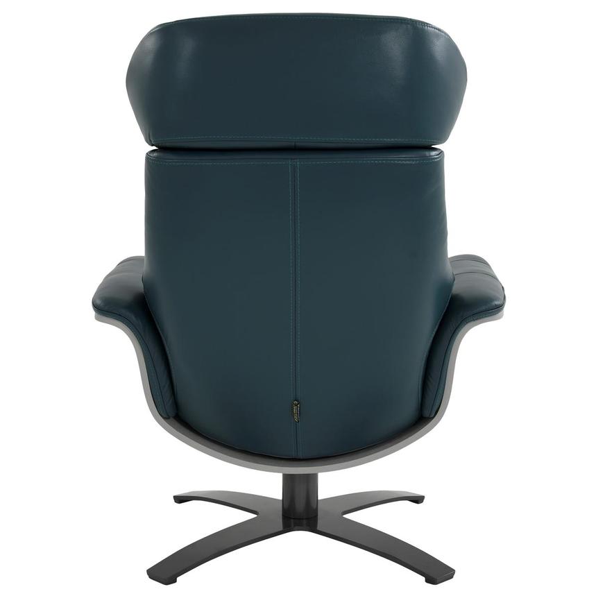 Enzo Green Leather Swivel Chair El Dorado Furniture