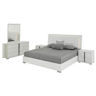 Tivo White 5-Piece Queen Bedroom Set