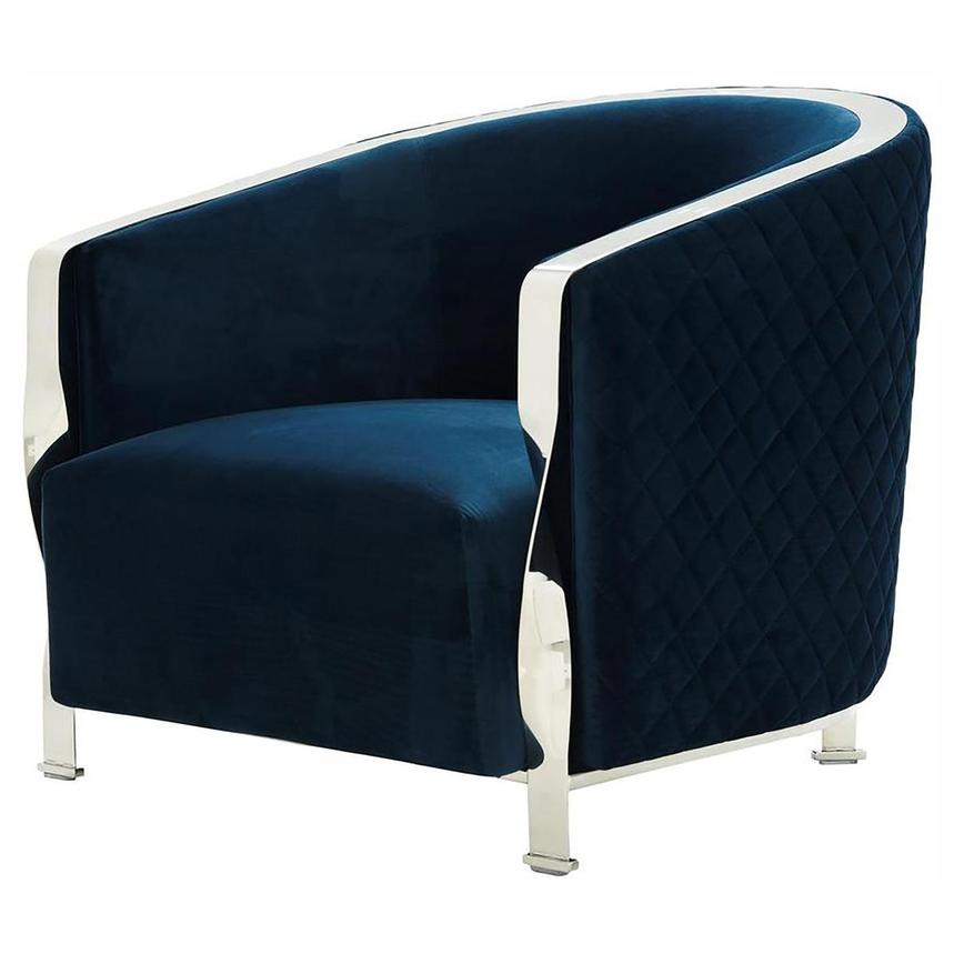 Maxi Blue Accent Chair  main image, 1 of 7 images.