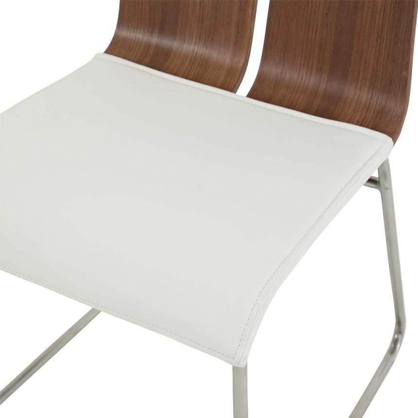 Valencia Walnut/White Side Chair  alternate image, 6 of 6 images.