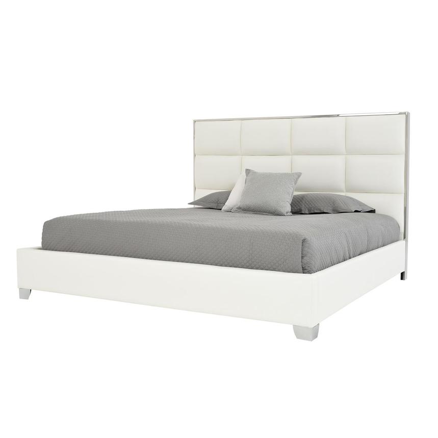 Chance White King Platform Bed  main image, 1 of 5 images.