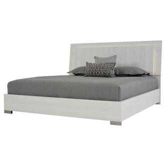 Tivo White Queen Panel Bed
