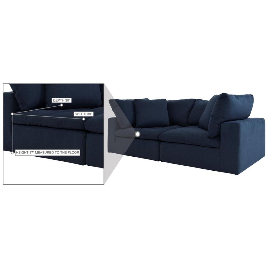 Nube Blue Sofa alternate image, 7 of 8 images.
