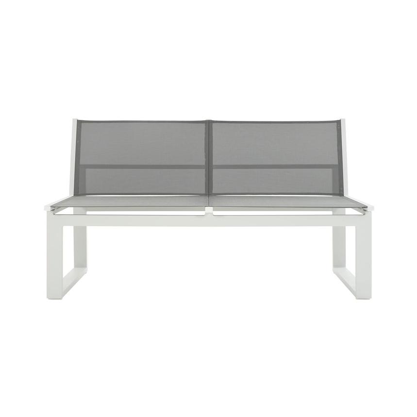 Alu Sling Gray Armless Loveseat El Dorado Furniture Alu Sling Gray Armless Loveseat El, Armless Loveseat Bench