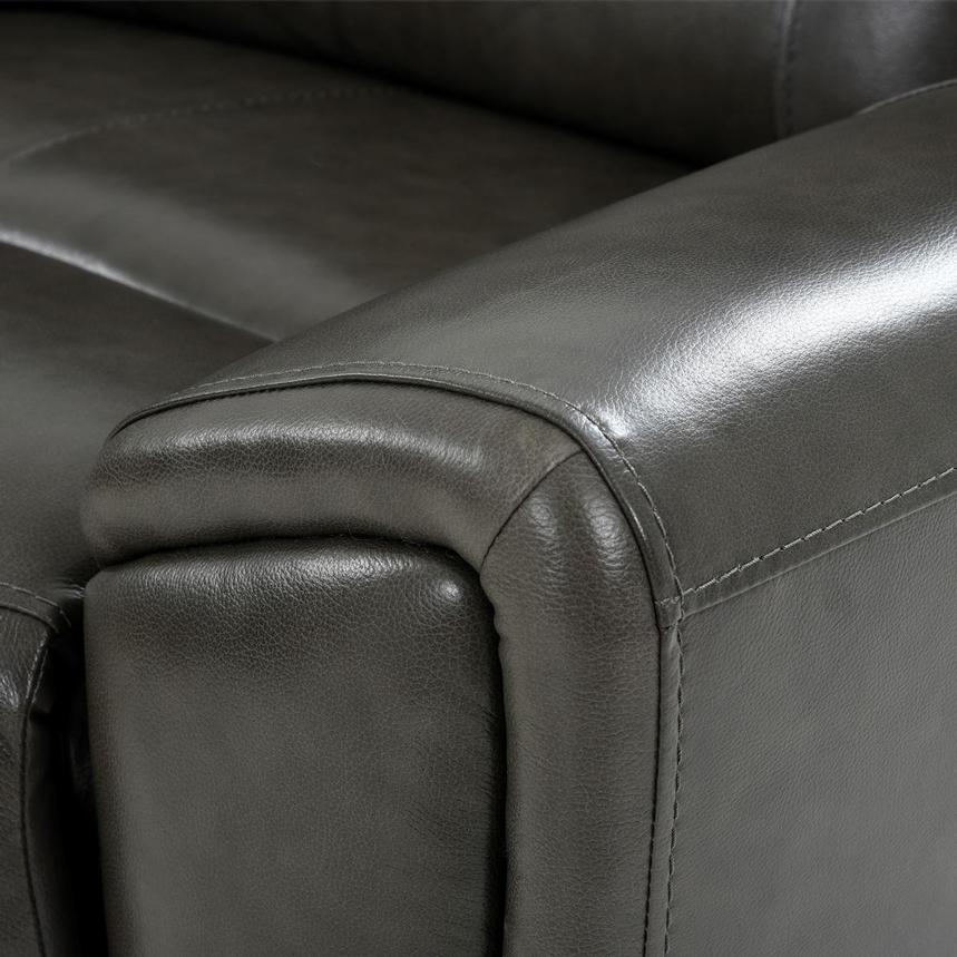 London Leather Power Reclining Sectional with 5PCS/2PWR  alternate image, 7 of 9 images.