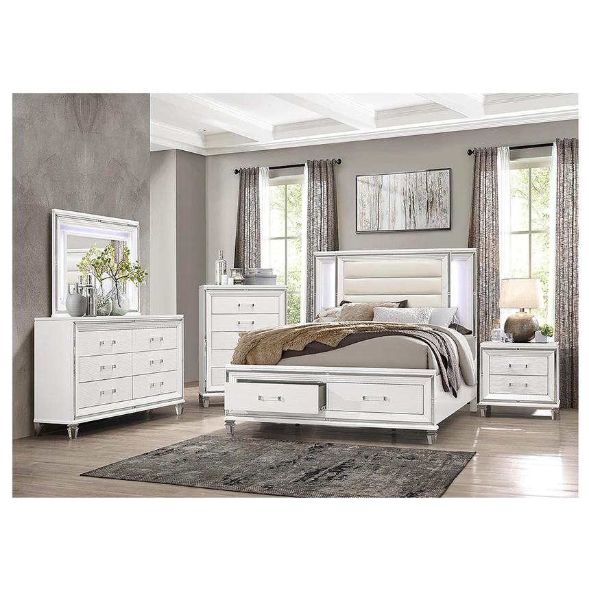 Stephanie White 4-Piece King Bedroom Set  alternate image, 2 of 6 images.