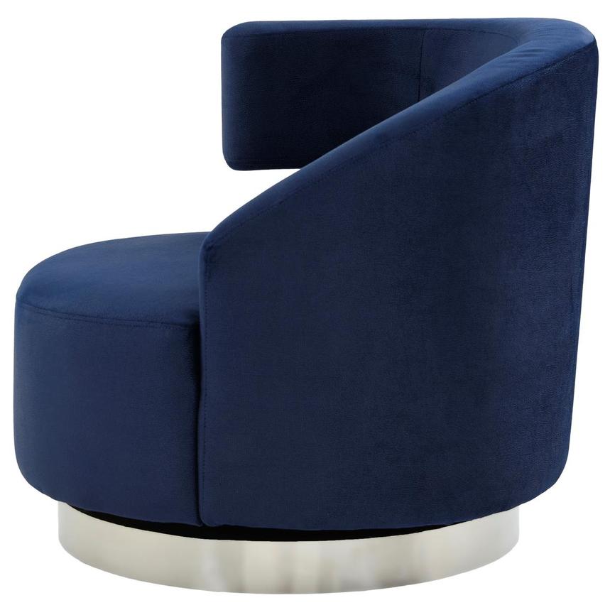 Okru II Dark Blue Accent Chair  alternate image, 3 of 8 images.
