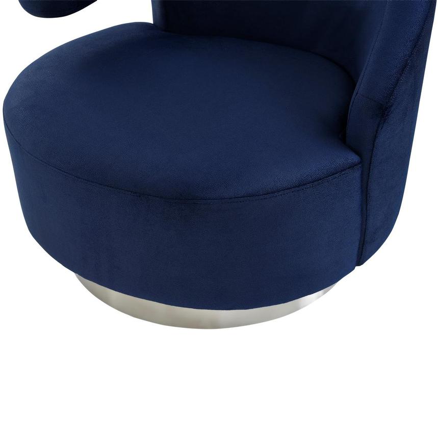 Okru II Dark Blue Accent Chair  alternate image, 6 of 8 images.