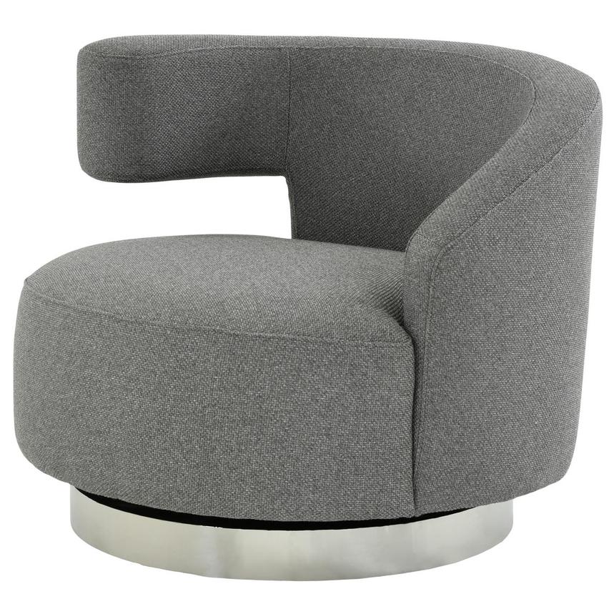 Okru Dark Gray Accent Chair w/2 Pillows  alternate image, 3 of 11 images.