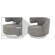 Okru II Light Gray Accent Chair  alternate image, 8 of 8 images.
