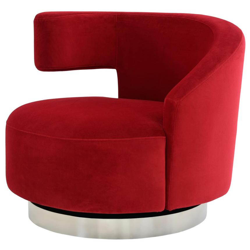 Okru II Red Swivel Chair  alternate image, 3 of 9 images.