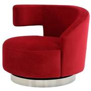 Okru II Red Accent Chair w/2 Pillows  alternate image, 3 of 11 images.