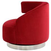 Okru II Red Swivel Chair  alternate image, 4 of 9 images.