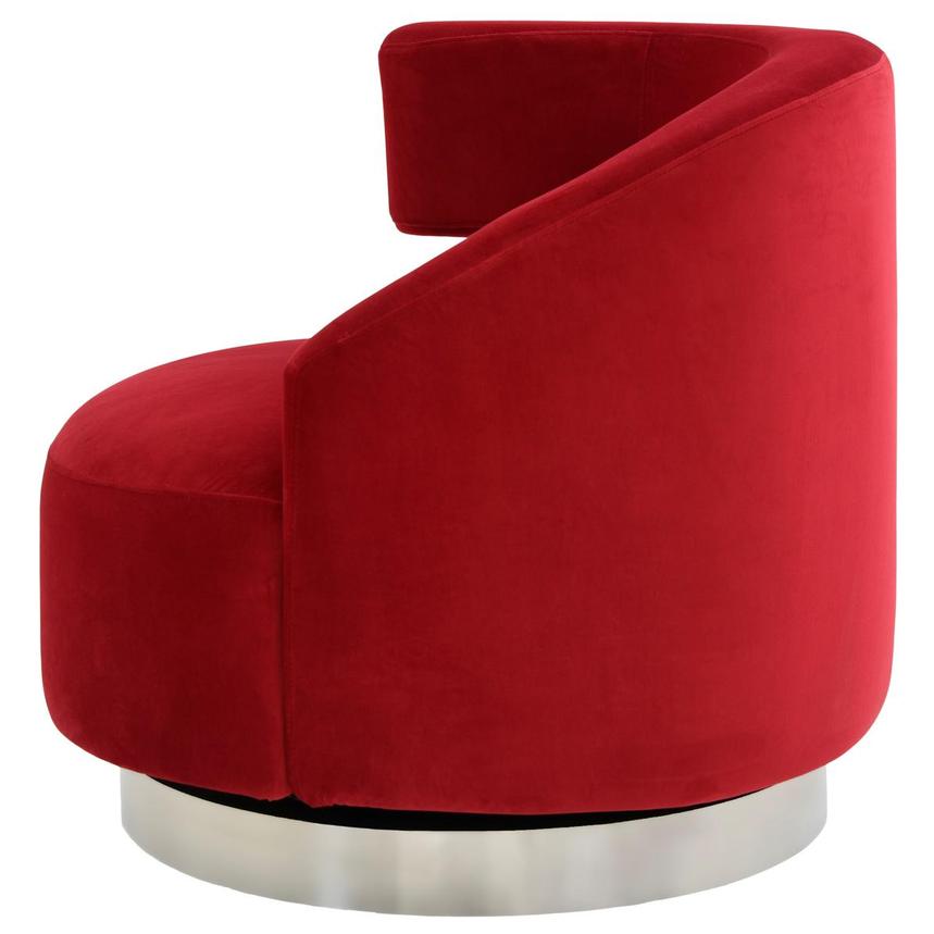 Okru II Red Accent Chair w/2 Pillows alternate image, 4 of 11 images.