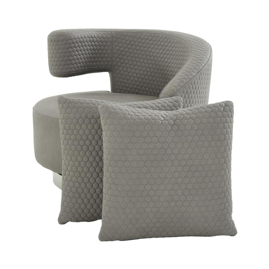 Okru II Light Gray Swivel Chair w/2 Pillows | El Dorado Furniture
