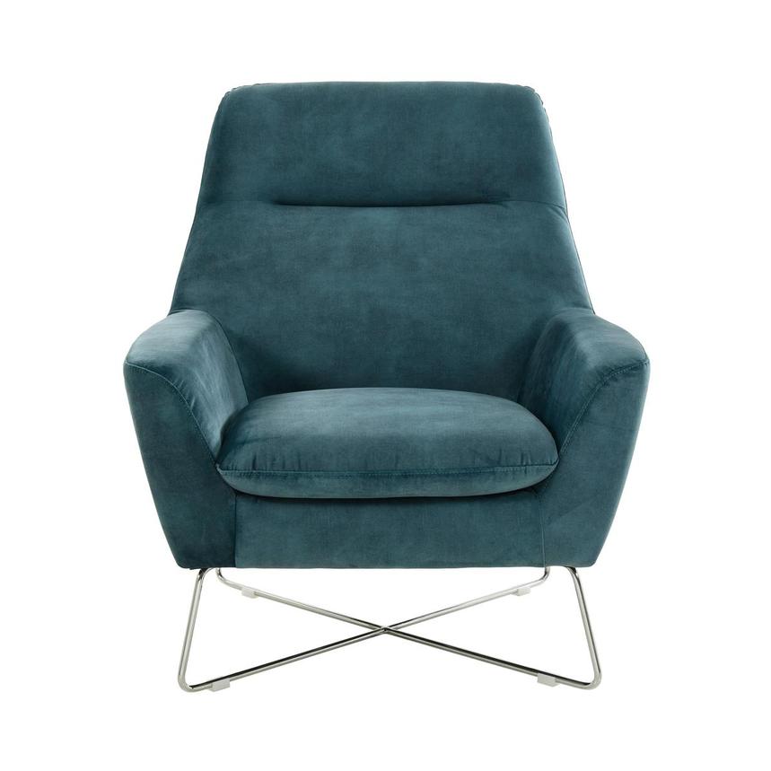 Grigio Turquoise Accent Chair El, Turquoise Armless Chair