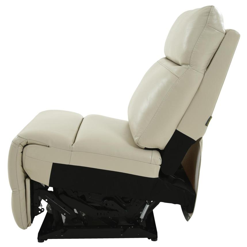 Benz Cream Armless Power Recliner  alternate image, 3 of 5 images.