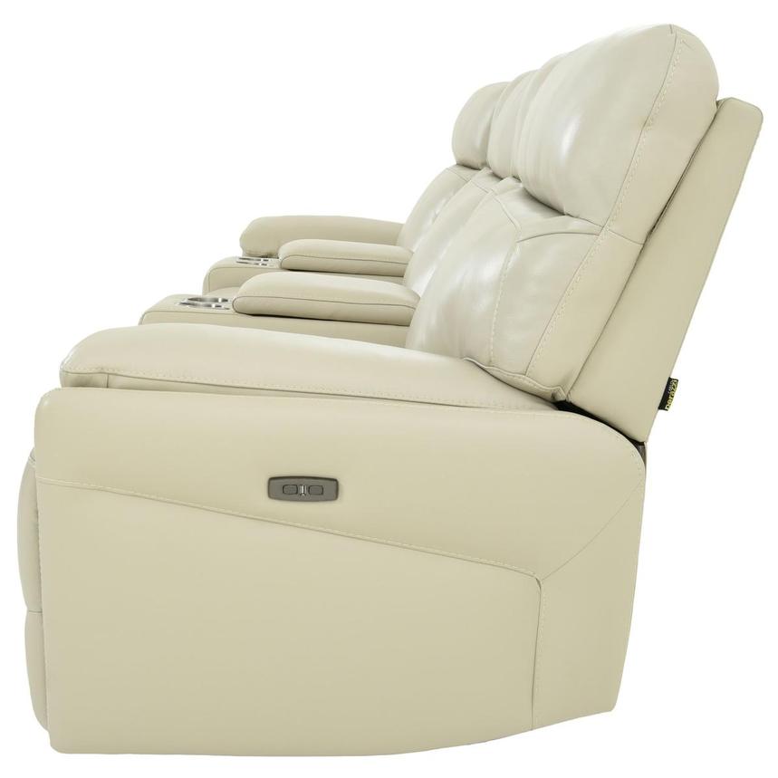 Benz Cream Home Theater Leather Seating with 5PCS/2PWR alternate image, 4 of 12 images.