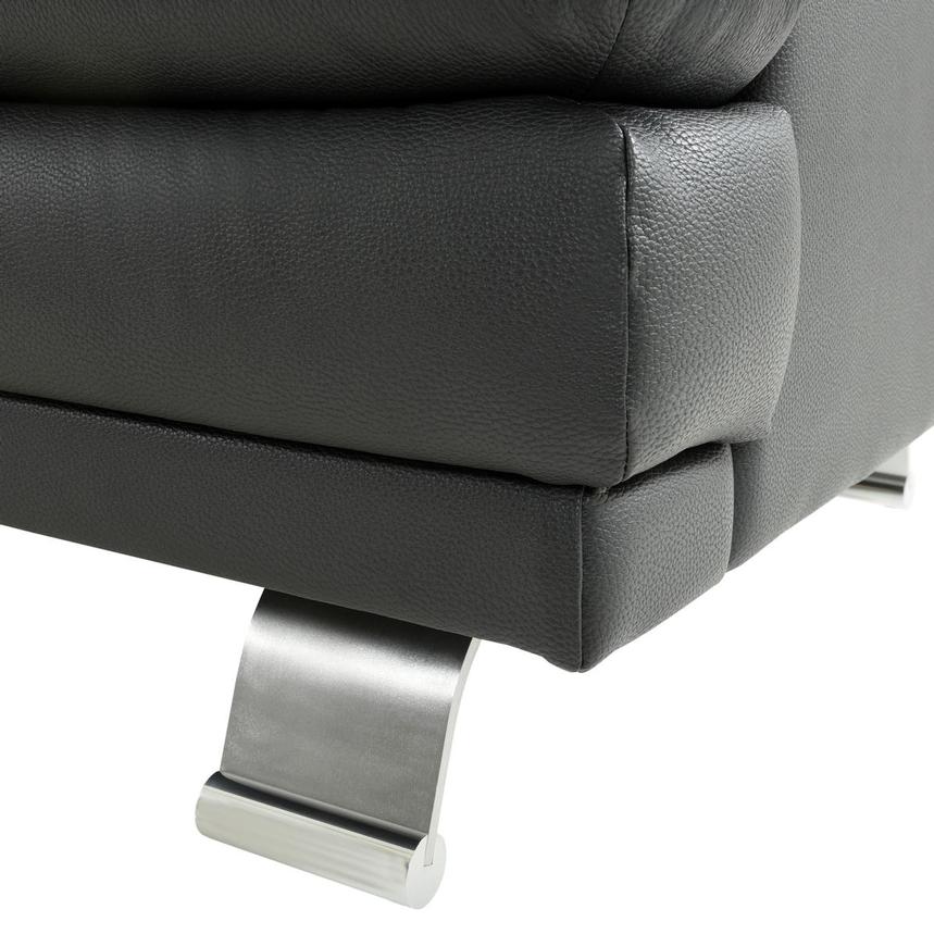 Rio Dark Gray Leather Chair  alternate image, 6 of 7 images.
