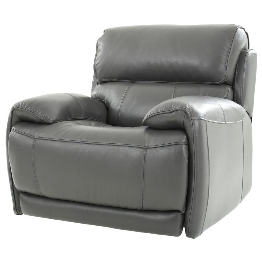 Cody Gray Leather Power Recliner  alternate image, 2 of 10 images.