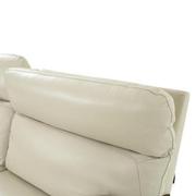 Benz Cream Leather Power Reclining Sectional with 5PCS/3PWR  alternate image, 6 of 9 images.