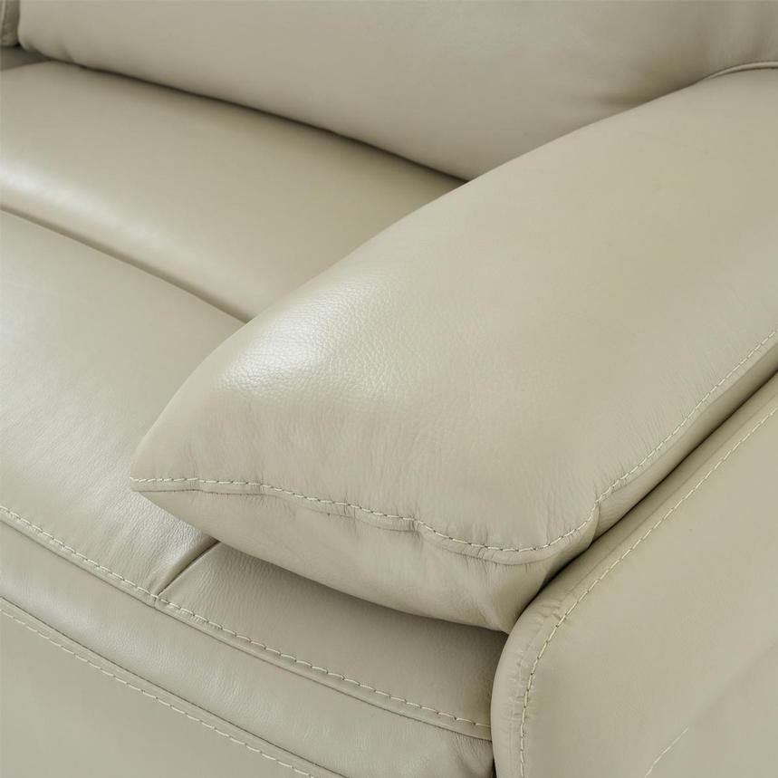 Benz Cream Leather Power Reclining Sectional with 5PCS/3PWR alternate image, 7 of 9 images.