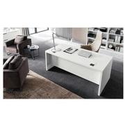 Sedona White Executive Desk  alternate image, 3 of 6 images.