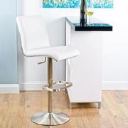 Fogo White Adjustable Stool  alternate image, 3 of 9 images.
