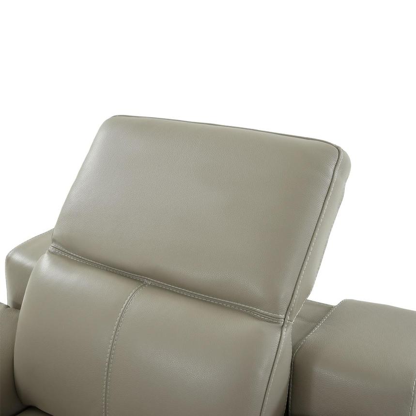 Katherine Taupe Leather Power Recliner  alternate image, 6 of 11 images.