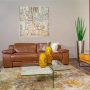 Gian Marco Tan Home Theater Leather Seating with 5PCS/3PWR  alternate image, 2 of 11 images.