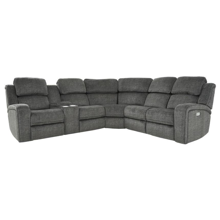 Vivienne Power Reclining Sofa w/Console  main image, 1 of 13 images.