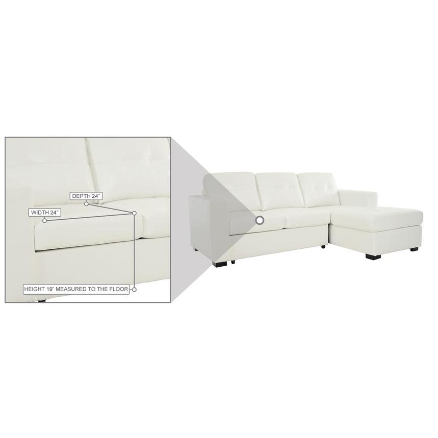 Zander White II Sleeper w/Right Chaise alternate image, 12 of 14 images.