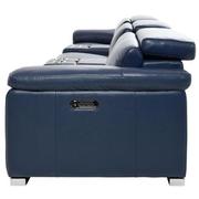 Charlie Blue Home Theater Leather Seating with 5PCS/2PWR  alternate image, 5 of 13 images.