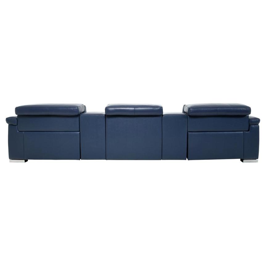 Charlie Blue Home Theater Leather Seating with 5PCS/2PWR  alternate image, 6 of 13 images.