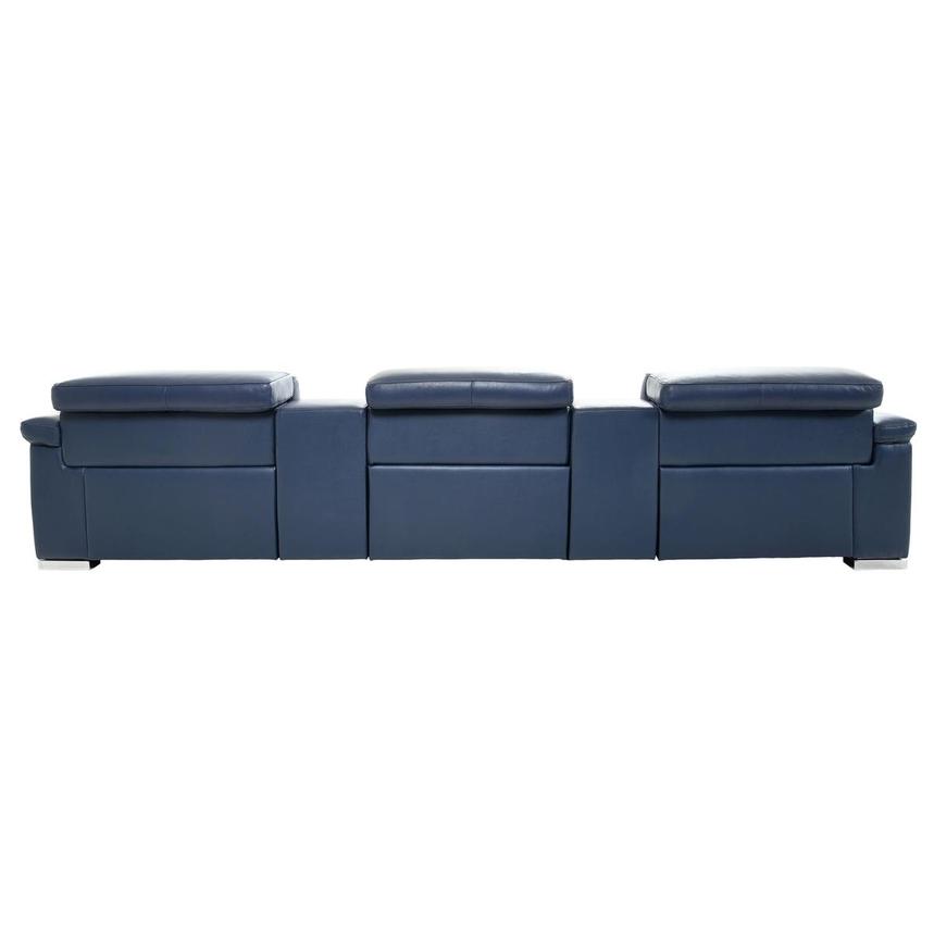 Charlie Blue Home Theater Leather Seating with 5PCS/3PWR  alternate image, 6 of 13 images.