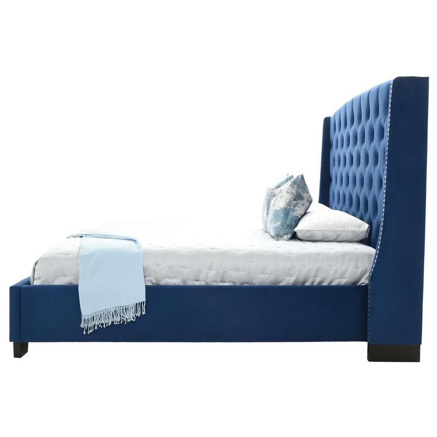 Majestic Ii Blue King Platform Bed El, Raven Adjustable Bed Frame King Size Mattress Firm