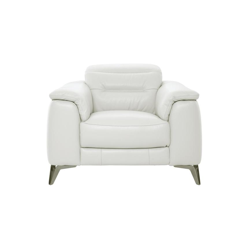 Anabel White Leather Chair  main image, 1 of 11 images.