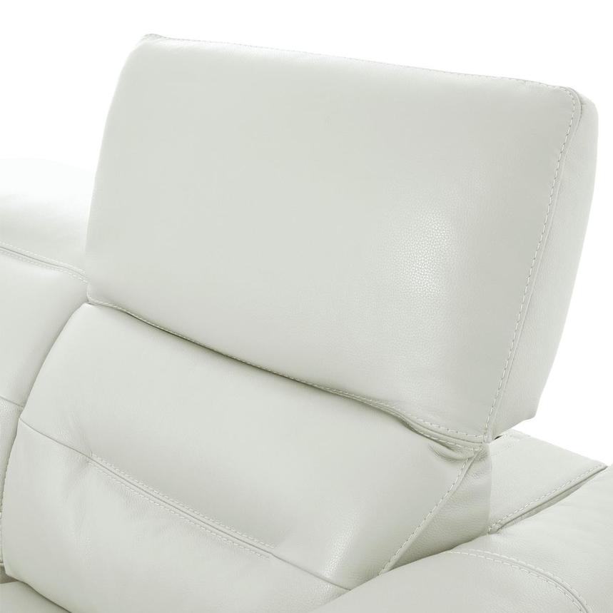 Anabel White Leather Loveseat  alternate image, 6 of 11 images.