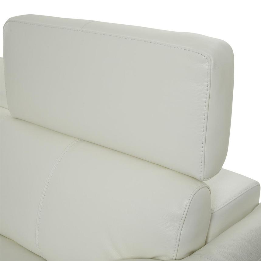 Charlie White Leather Loveseat  alternate image, 6 of 10 images.