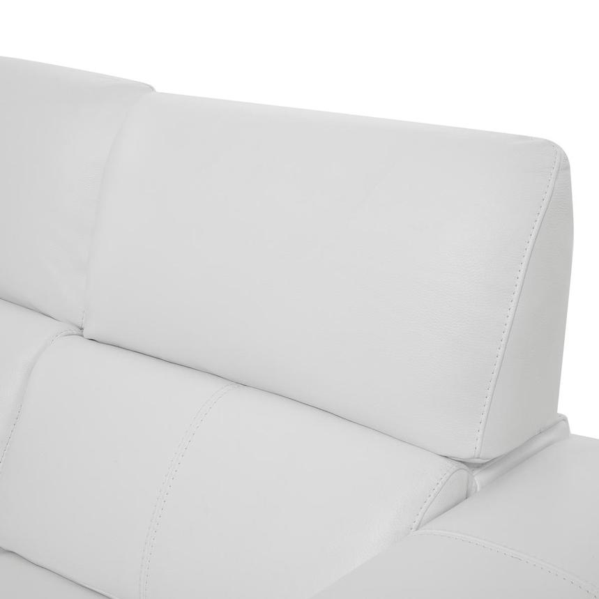 Charlette White Leather Power Reclining Loveseat  alternate image, 6 of 13 images.