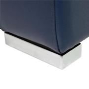 Charlie Blue Leather Power Reclining Sectional with 4PCS/2PWR  alternate image, 10 of 11 images.