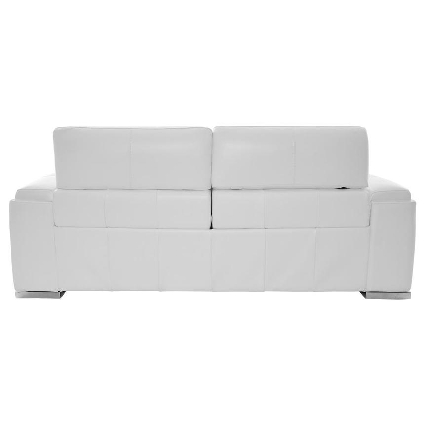 Charlette White Leather Power Reclining Sofa  alternate image, 6 of 15 images.