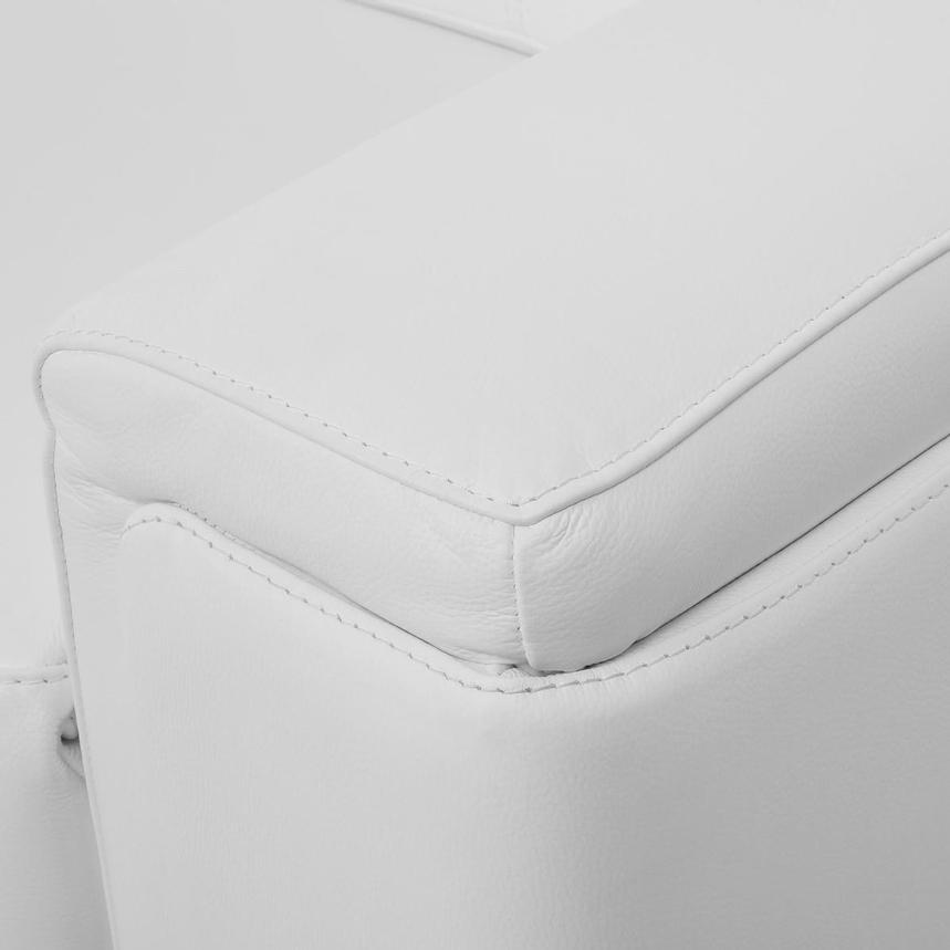 Charlette White Leather Power Reclining Sofa  alternate image, 11 of 15 images.